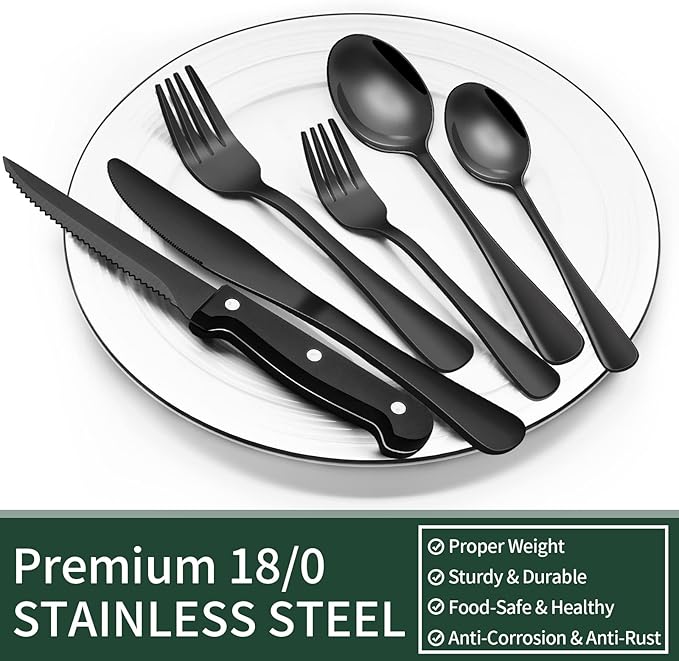 Luxury Polished Stainless Steel Dinner Fork Set –.