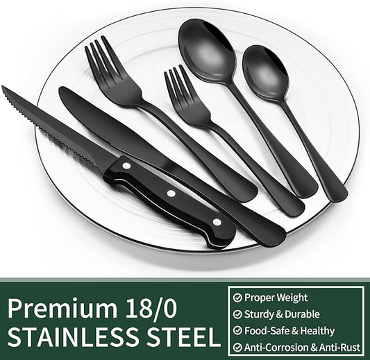 Luxury Polished Stainless Steel Dinner Fork Set –.